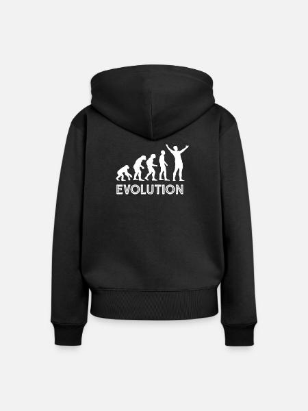 Judas Evolution - Frauen Premium Bio Zip Hoodie - Schwarz