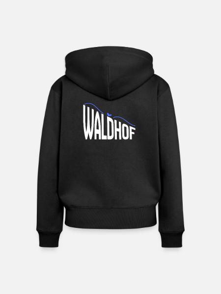 Waldhof - Frauen Premium Bio Zip Hoodie - Schwarz