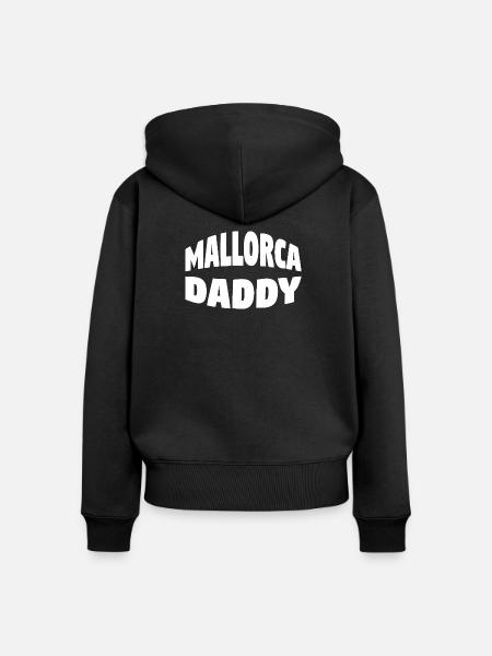 Mallorca Daddy - Frauen Premium Bio Zip Hoodie - Schwarz