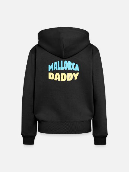 Mallorca Daddy - Frauen Premium Bio Zip Hoodie - Schwarz