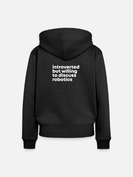 Robotik Robotik Robotik Robotik - Frauen Premium Bio Zip Hoodie - Schwarz