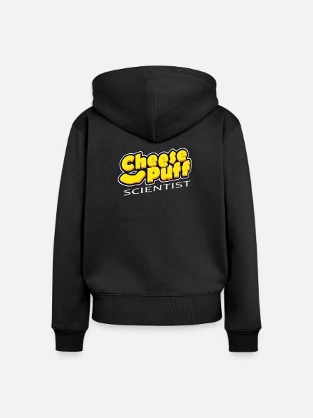 Käse-Puff-Wissenschaftler - Frauen Premium Bio Zip Hoodie - Schwarz