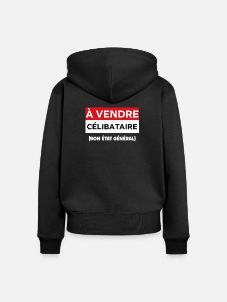 Junggeselle - Frauen Premium Bio Zip Hoodie - Schwarz