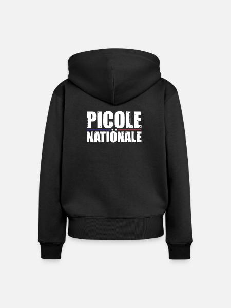 Nationale Picole - Frauen Premium Bio Zip Hoodie - Schwarz