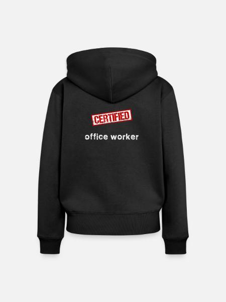 Büroangestellter - Frauen Premium Bio Zip Hoodie - Schwarz