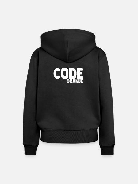Code Oranje - Nederland - Netherlands Niederlande - Frauen Premium Bio Zip Hoodie - Schwarz