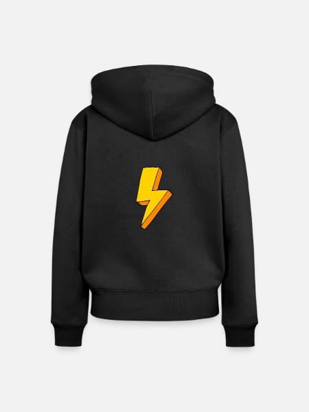 Blitz - Frauen Premium Bio Zip Hoodie - Schwarz