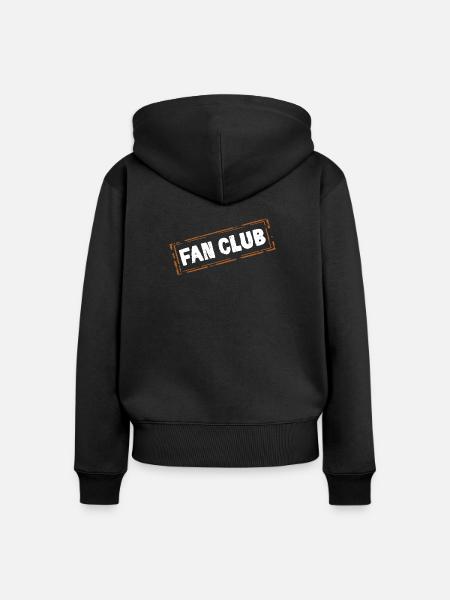 Fan Club - Frauen Premium Bio Zip Hoodie - Schwarz