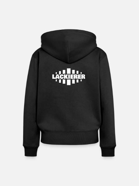 Geschenk für Lackierer - Frauen Premium Bio Zip Hoodie - Schwarz