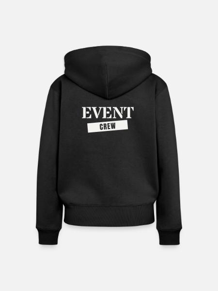 Event Crew - Frauen Premium Bio Zip Hoodie - Schwarz