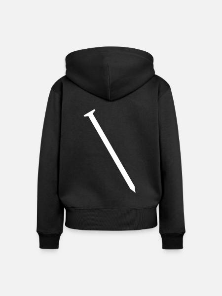 Nagel - Frauen Premium Bio Zip Hoodie - Schwarz