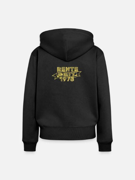 1978 - Frauen Premium Bio Zip Hoodie - Schwarz