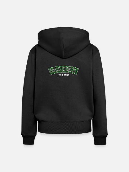 Gelsenkirchen gegründet 1996 - Frauen Premium Bio Zip Hoodie - Schwarz