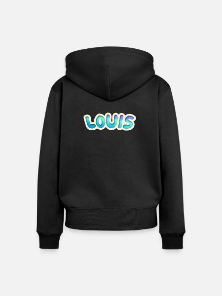 Job Louis - Frauen Premium Bio Zip Hoodie - Schwarz
