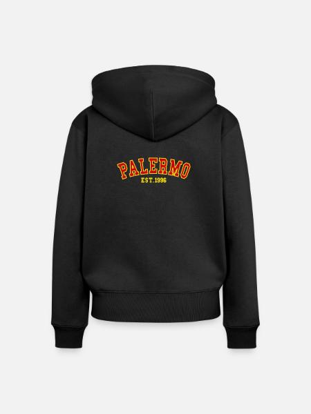 Palermo gegründet 1996 - Frauen Premium Bio Zip Hoodie - Schwarz