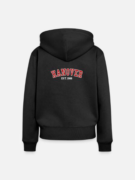 Hannover gegründet 1966 - Frauen Premium Bio Zip Hoodie - Schwarz