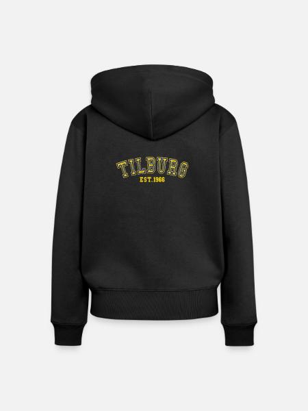 Tilburg gegründet 1966 - Frauen Premium Bio Zip Hoodie - Schwarz