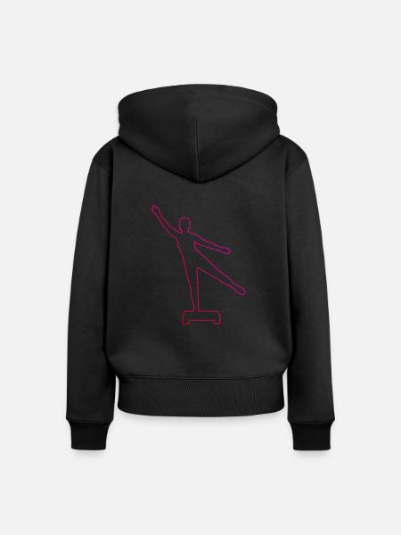 Aerobic Konditionstraining Krafttraining Aerobic - Frauen Premium Bio Zip Hoodie - Schwarz