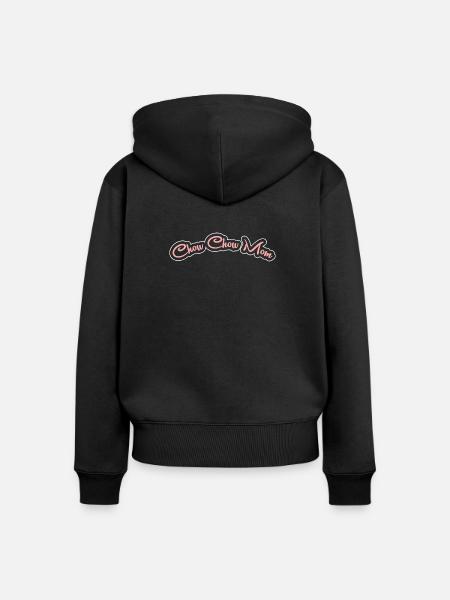 Chow Chow Hund - Frauen Premium Bio Zip Hoodie - Schwarz