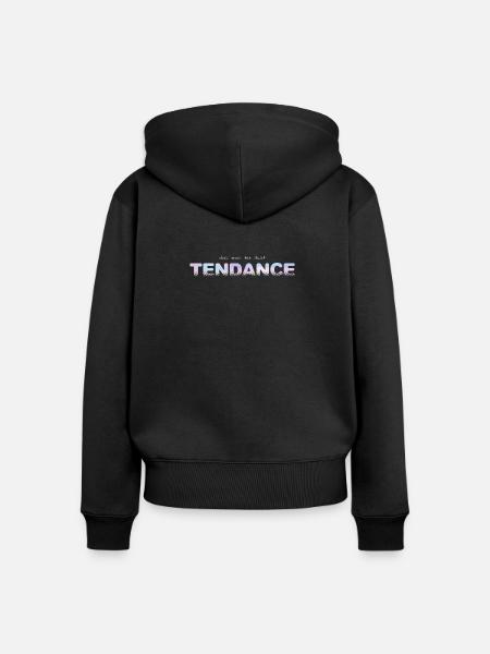 TENDENZ - Frauen Premium Bio Zip Hoodie - Schwarz
