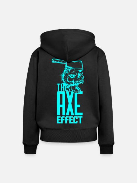 Skull - Frauen Premium Bio Zip Hoodie - Schwarz