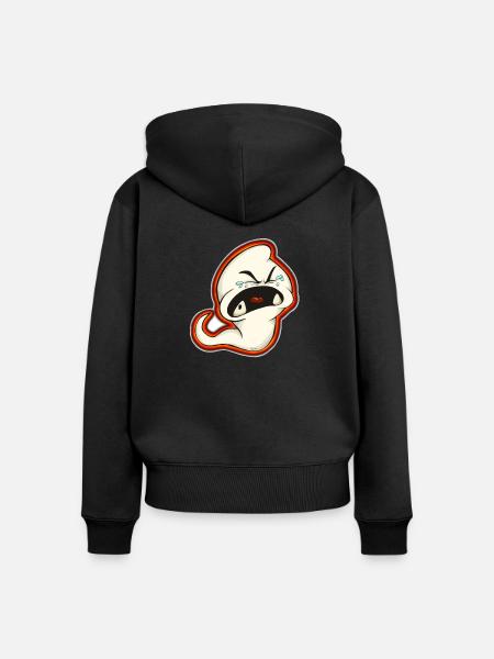 Sperma - Frauen Premium Bio Zip Hoodie - Schwarz