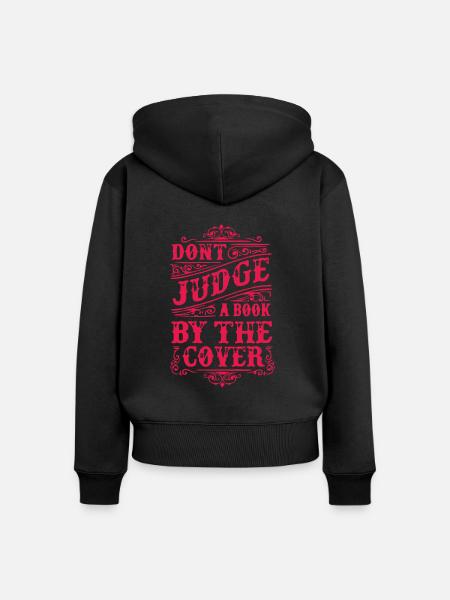 Dont Judge - Frauen Premium Bio Zip Hoodie - Schwarz