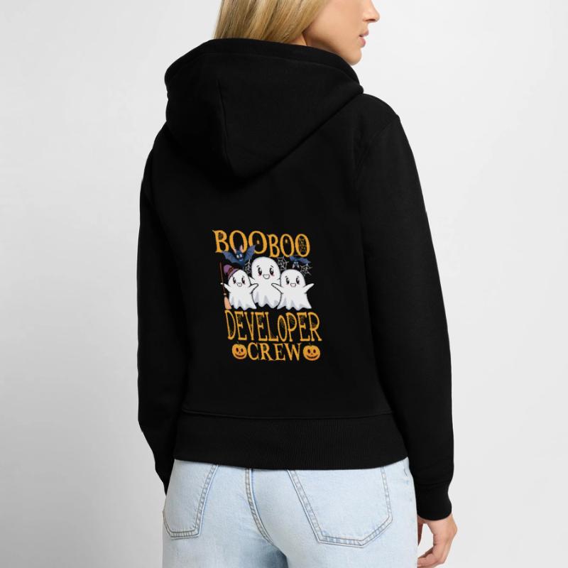 Entwickler Softwareentwickler Informatiker Coder Frauen Premium Bio Zip Hoodie