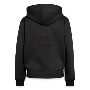 Anno 2006 Birthday Year of birth - Women's Premium Organic Zip Hoodie - black - Back - Julia (174cm)