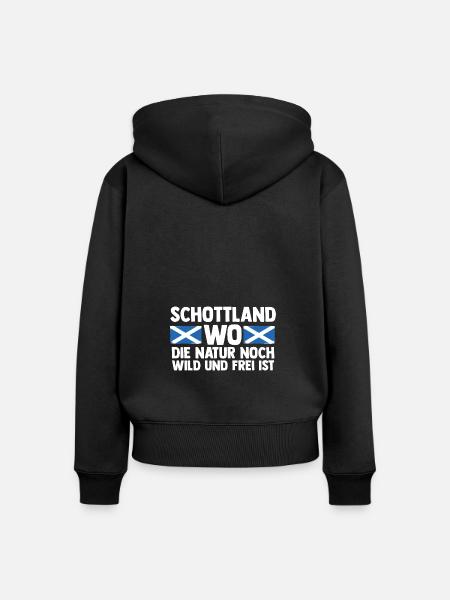 Schotten Schottisch Schottland - Frauen Premium Bio Zip Hoodie - Schwarz