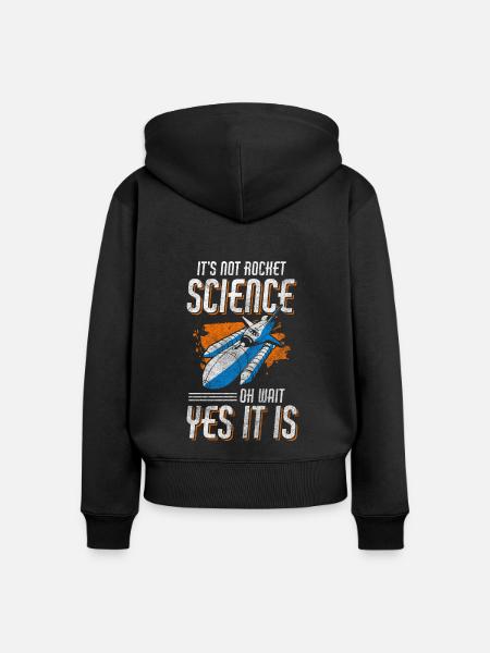 Universum Planet Astronomie Kosmos - Frauen Premium Bio Zip Hoodie - Schwarz