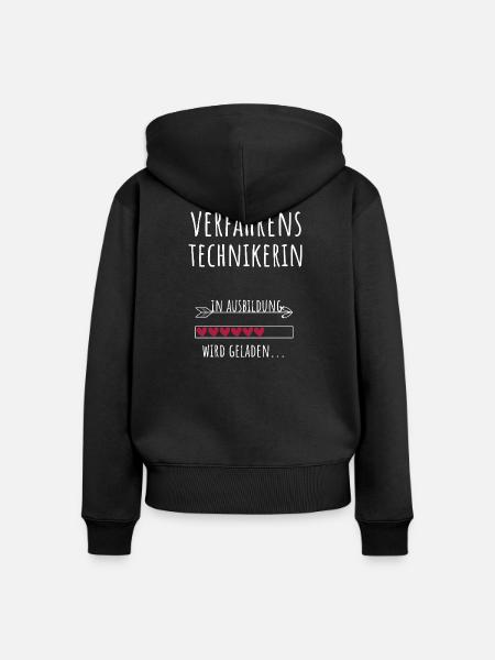 Verfahrenstechnikerin Studium Beruf Ausbildung - Frauen Premium Bio Zip Hoodie - Schwarz