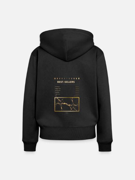 Kindness costs nothing black - Frauen Premium Bio Zip Hoodie - Schwarz