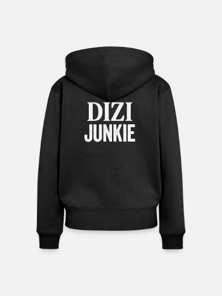 Dizi Junkie - Frauen Premium Bio Zip Hoodie - Schwarz