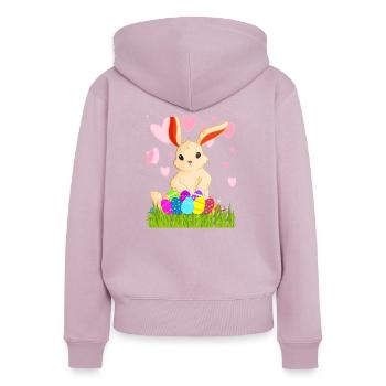 3 - Women's Premium Organic Zip Hoodie - dusky pink - Back - Julia (174cm)