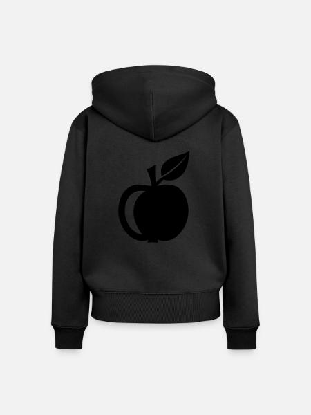 Apfel - Frauen Premium Bio Zip Hoodie -