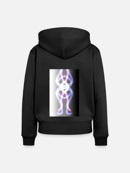 Figur, Fantasie, Muster - Frauen Premium Bio Zip Hoodie - Schwarz