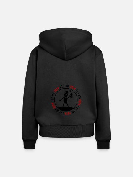 Junggesellen Abschied 2024 - Frauen Premium Bio Zip Hoodie - Schwarz