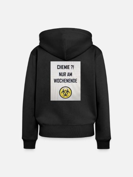 Chemie am Wochenende - Frauen Premium Bio Zip Hoodie - Schwarz