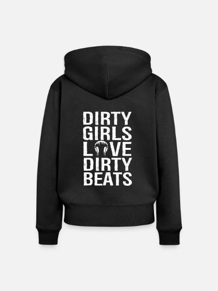 Hardstyle Geschenk - Frauen Premium Bio Zip Hoodie - Schwarz
