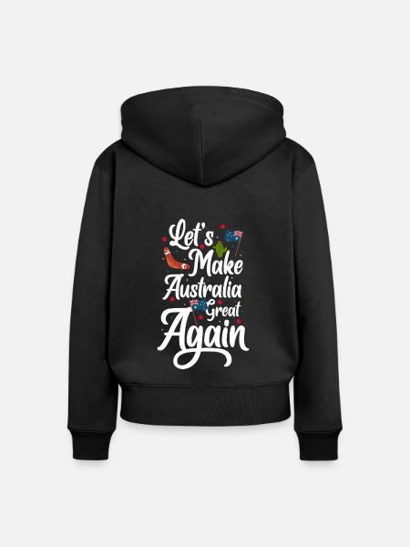 Flagge Staat Metropole - Frauen Premium Bio Zip Hoodie - Schwarz