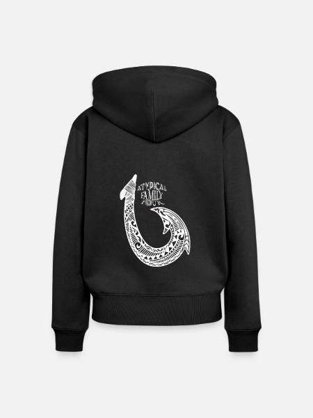 A.F.T. Haken - Frauen Premium Bio Zip Hoodie - Schwarz