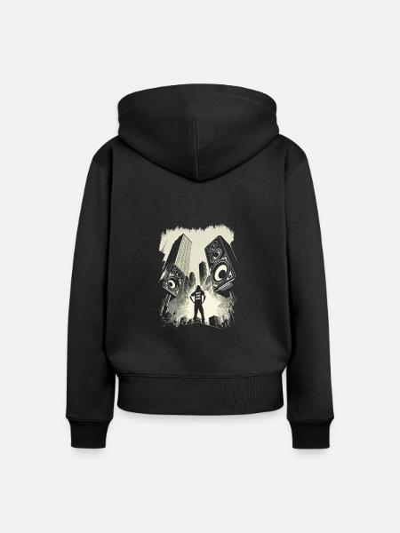 Make Some Noise! - Frauen Premium Bio Zip Hoodie - Schwarz