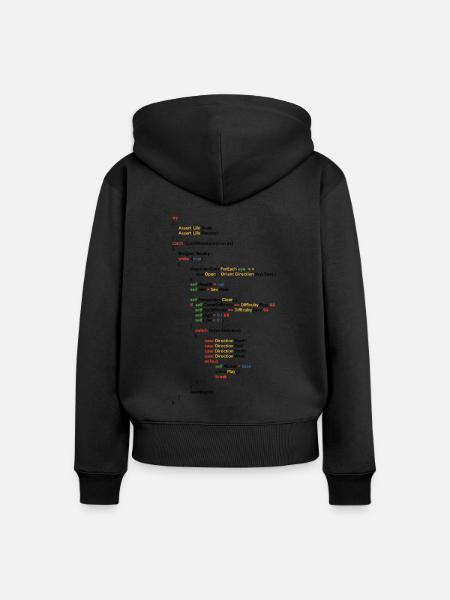 Coder Coding Software Developer Programmer Nerd Ge - Frauen Premium Bio Zip Hoodie - Schwarz