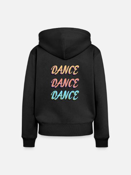 Dance Dance Dance! - Frauen Premium Bio Zip Hoodie - Schwarz