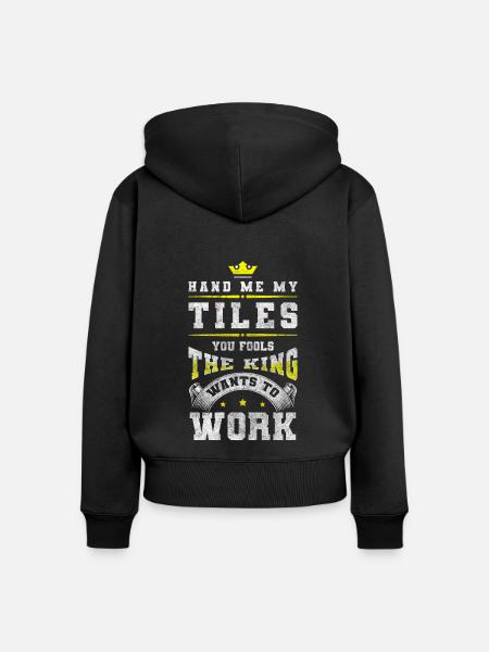 Handwerker Haus Fachmann Lehrling - Frauen Premium Bio Zip Hoodie - Schwarz