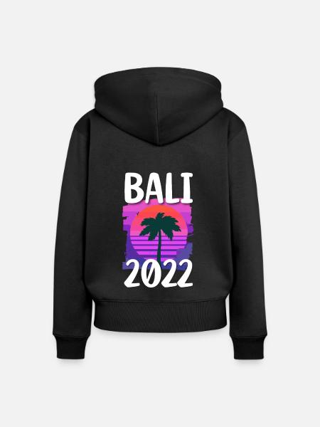 Bali 2022 - Frauen Premium Bio Zip Hoodie - Schwarz