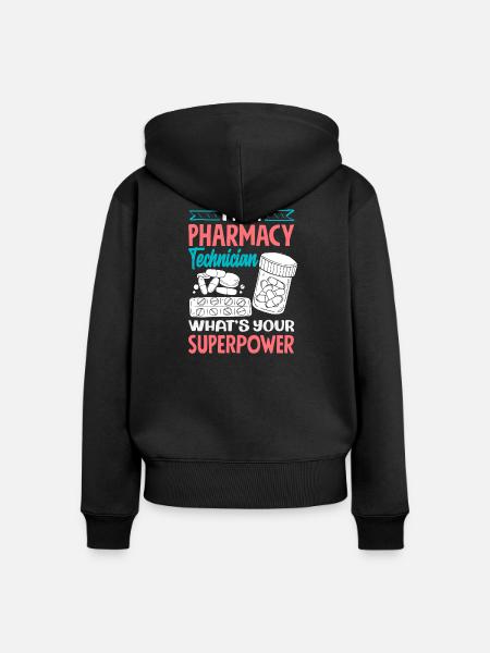 Apotheker Pharmazeutisch-technischer - Frauen Premium Bio Zip Hoodie - Schwarz