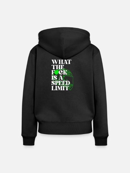 Auto - Frauen Premium Bio Zip Hoodie - Schwarz