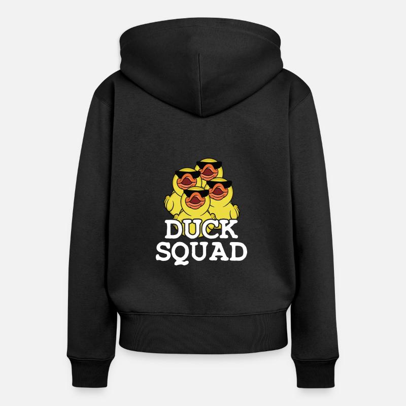 Duck Squad Gummi Duck Spell - Ekologisk premiumluvjacka dam - svart
